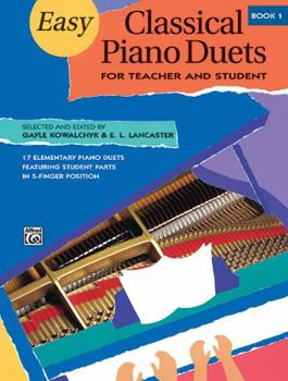 Paperback Easy Classical Piano Duets for Teacher and Student, Bk 1 Book