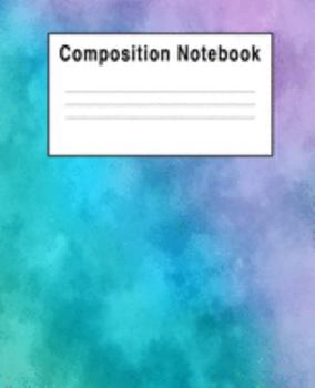 Paperback Composition Notebook: Abstract Blue & Purple Art Book