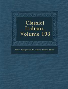 Paperback Classici Italiani, Volume 193 [Italian] Book