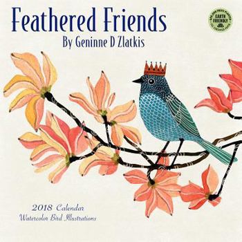 Calendar Feathered Friends 2018 Wall Calendar: Watercolor Bird Illustrations Book