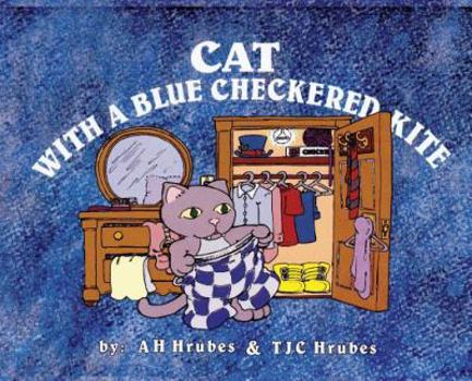 Hardcover Cat With A Blue Checkered Kite Book