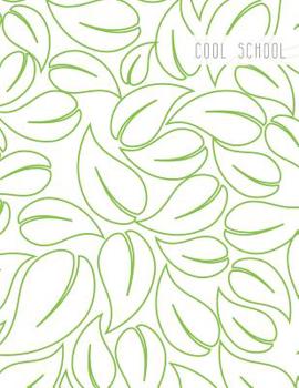 Paperback Cool School: Large College Ruled Notebook for Homework School or Work Leaf Pattern Book