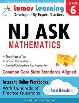 Paperback NJ ASK Practice Tests and Online Workbooks: Grade 6 Mathematics, Third Edition: Common Core State Standards, NJASK 2014 Book