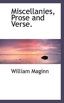 Paperback Miscellanies, Prose and Verse. Book