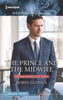 Hardcover The Prince and the Midwife [Large Print] Book