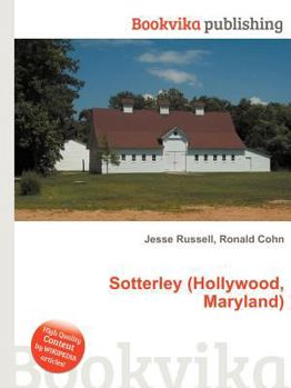 Paperback Sotterley (Hollywood, Maryland) Book