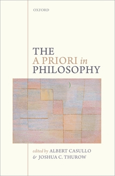 Hardcover The A Priori in Philosophy Book