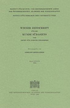 Paperback Wiener Zeitschrift Fur Die Kunde Sudasiens Und Archiv Fur Indische Philosophie [German] Book