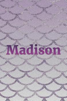 Paperback Madison: Writing Paper & Purple Mermaid Cover Book