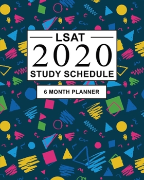 Paperback LSAT Study Schedule: 6 Month Planner for the Law School Admission Test (LSAT). Ideal for LSAT prep and Organising LSAT practice - Large (8 Book