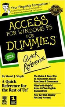 Paperback Access for Windows? 95 for Dummies?: Quick Reference Book