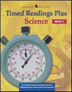 Paperback Timed Readings Plus in Science Book 1: 25 Two-Part Lessons with Questions for Building Reading Speed and Comprehension Book