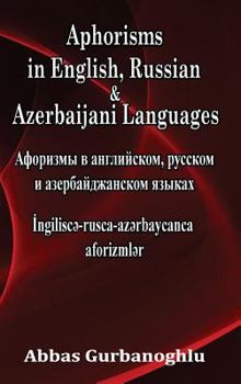 Hardcover Aphorisms in English, Russian & Azerbaijani Languages Book