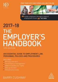 Paperback The Employer's Handbook 2017-2018 Book