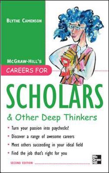 Paperback Careers for Scholars & Other Deep Thinkers Book