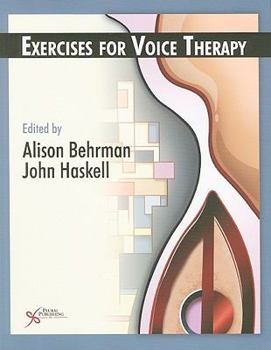 Paperback Exercises for Voice Therapy [With CD (Audio)] Book