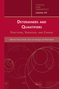 Hardcover Determiners and Quantifiers: Functions, Variation, and Change Book