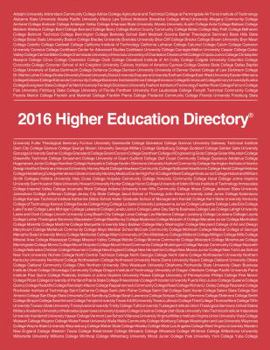 Higher Education Directory: 2016