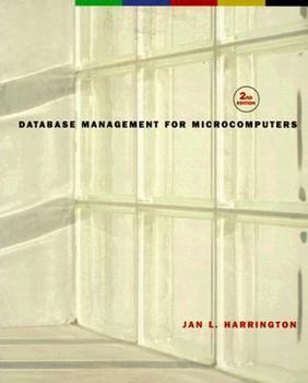 Paperback Database Management for Microcomputers: Design and Implementation Book
