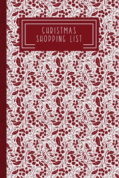 Paperback Christmas Shopping List: Family Gift Tracker - Holly Book