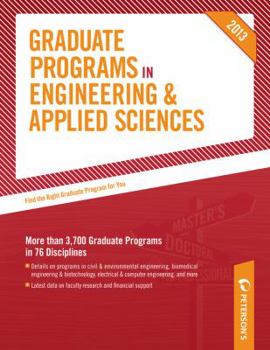 Hardcover Peterson's Graduate Programs in Engineering & Applied Sciences Book