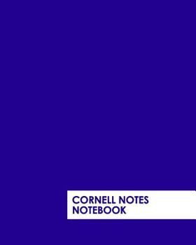 Paperback Cornell Notes Notebook: Bold Blue Notebook Supports a Proven Way to Improve Study and Information Retention. Book