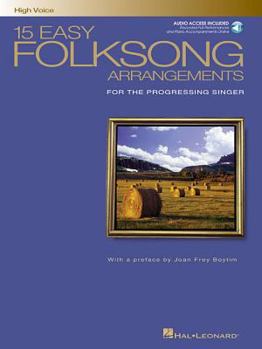 Paperback 15 Easy Folksong Arrangements Book/Online Audio [With CD (Audio)] Book