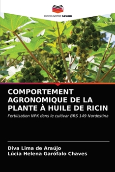 Paperback Comportement Agronomique de la Plante À Huile de Ricin [French] Book