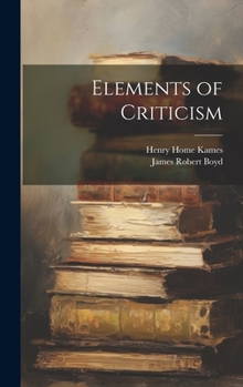 Hardcover Elements of Criticism Book