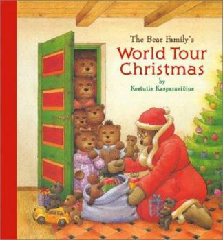 Hardcover The Bear Family's World Tour Christmas Book