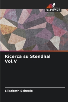 Paperback Ricerca su Stendhal Vol.V [Italian] Book