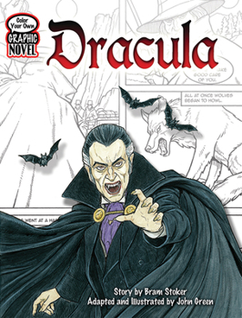 Paperback Color Your Own Graphic Novel: Dracula Book