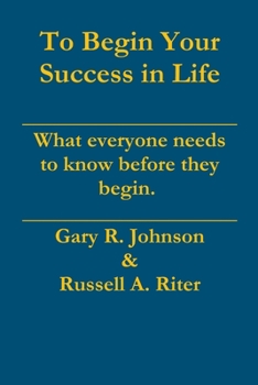 Paperback To Begin Your Success in Life Book