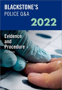 Paperback Blackstone's Police Q&A Volume 2: Evidence and Procedure 2022 Book