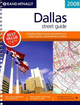 Paperback Rand Mcnally 2008 Dallas, Texas Street Guide Book