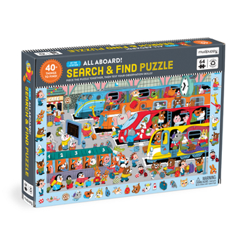 Misc. All Aboard! Train Station 64 Piece Search & Find Puzzle Book