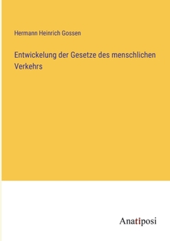 Entwickelung der Gesetze des menschlichen Verkehrs
