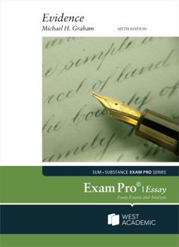 Paperback Exam Pro on Evidence (Essay) (Exam Pro Series) Book