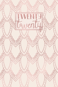 2020: A5 Diary Week on 2 Pages to View WO2P Journal | Horizontal Weekly Planner | Rose Gold Decorative Feathers Henna Pattern (2020 Weekly Diaries)