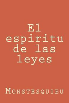 Paperback El espiritu de las leyes [Spanish] Book