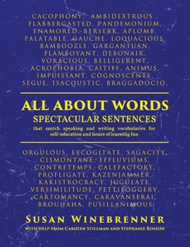 Paperback All About Words: Spectacular Sentences Book