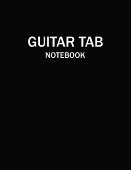 Paperback Guitar Tab Notebook: Guitar Tab Blank Songbook: 6-Line Staves + 5 Chord Boxes Book