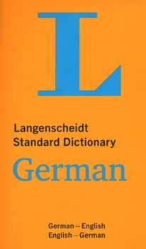 Paperback Langenscheidt Standard Dictionary German Book