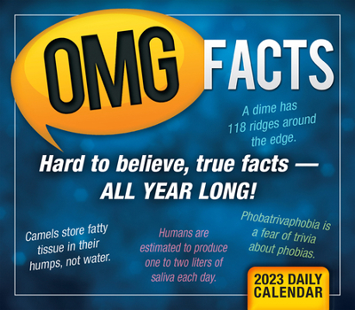 OMG Facts 2023 Boxed Daily Desk Calendar, 5" x 5.75"