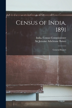 Paperback Census of India, 1891: General Report Book