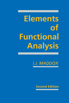 Paperback Elements of Functional Analysis Book