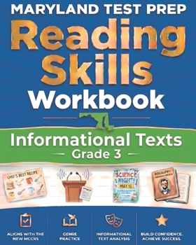 Paperback MARYLAND TEST PREP Reading Skills Workbook Informational Texts Grade 3: Preparation for the MCAP English Language Arts Assessments Book