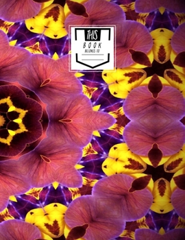 Paperback Notebook: Wheel of Flowerdise- College Ruled, Lined, Large Notebook Book