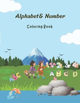 Paperback Alphabet & Number coloring book: Fun with Phonics Book