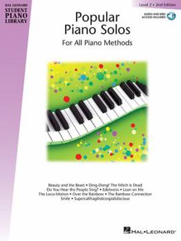 Paperback Popular Piano Solos - Level 2: Hal Leonard Student Piano Library Book with Online Audio Book